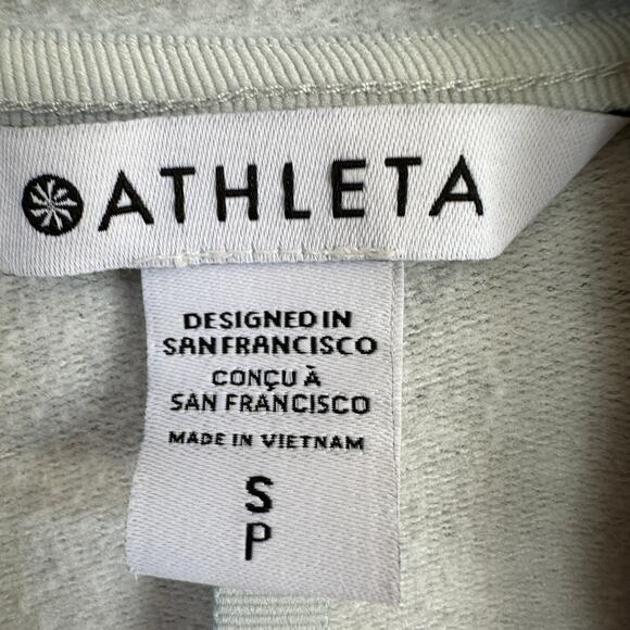 ATHLETA Jacket Women's SMALL Balance Eden Floral Zipped Hoodie Sweatshirt - Picture 7 of 11